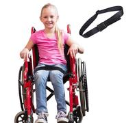 Wheelchair Thigh Strap Adjustable Leg for Keeping Legs Together Users Support Elderly Dementia Paralysis Parkinson's Spasm Pack Users Seat Belt Wheelchair Straps Wheelchair Leg Strap(Black) (1)