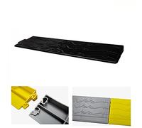 Wheelchair Threshold Ramps for Doorways Plastic Curb Ramp Portable Threshold Ramp for Scooter, Sweeper, Pets, Bike, Gentle Slope Can Be Cut at Will (Color : Svart, Size : 25x10x4cm/9.8x4x1.6")