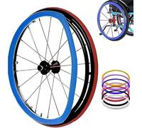 Wheelchair Thrust Edge Cover, Wheel Rims, Peripheral, 20/22/24 Inch Non-Slip for Wheels