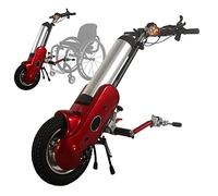 Wheelchair Traction Device 12Inch Pull, 400W Handcycle Front Drive Accessories, Electric Conversion Kit with Front Light, 36V 15 Ah Battery, 30 Km/H Max, Cruising Range: 35Km,Redb