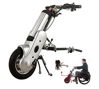 Wheelchair Traction Device 12Inch Wheelchair Pull Device, 400W Electric Handcycle Wheelchair Attachment with Front Light, 36V 15 Ah Battery, 30 Km/H Max, Cruising Range: 35Km, 3 Speed, LCD D