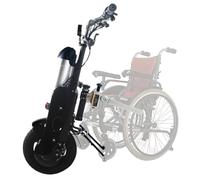 Wheelchair Traction Device 400W Electric Handcycle Conversion Kit, Pull,Handcycle Attachment,12Inch Wheels, 36V/15Ah Lithium Battery,Bothsides-Black