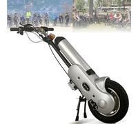 Wheelchair Traction Device 400W Pull,Electric Handcycle Attachment, Electric Drive Head,Handbike Conversion Kit,Upgrading Manual to Electric,Middle-Silver