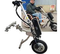 Wheelchair Traction Device 500W Electric Handcycle Attachment, Pull, Conversion Electric Kit, Cruising Range: 65 Km, 3 Speeds/with Front Light + Trumpet,B