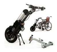 Wheelchair Traction Device Electric Handcycle Attachment 12 Inch Pull - Front Light + 3 Speed + LCD Display, 12 Inch Electric Handcycle Attachment (Range: 35Km), Easy to Install