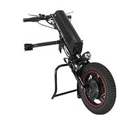 Wheelchair Traction Device Electric Handcycle Attachment, Electric Conversion Kit with Front Light,10.4Ah