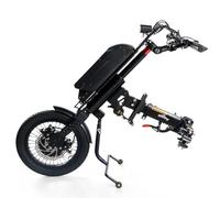 Wheelchair Traction Device Light and Portable Electric Drive Head Connected to The Lithium Battery Hand-Pushed Traction Sports Wheelchair Head for Disabled People,C Sports Wheel Traction HEA