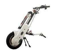 Wheelchair Traction Device The Front of The Car is Connected to The Manual Folding Sports Head 12-Inch Trailer Head Electric Drive Head,B-Silver