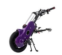 Wheelchair Traction Device The Front of The Car is Connected to The Manual Folding Sports Head 12-Inch Trailer Head Electric Drive Head,A-Purple