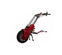 Wheelchair Traction Device The Front of The Car is Connected to The Manual Folding Sports Head 12-Inch Trailer Head Electric Drive Head,B-Red