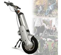 Wheelchair Traction Device Upgrading Manual to Electric Pull, Drive Head,Electric Handcycle Attachment,for People Who Cannot Walk,Bothsides-Silver