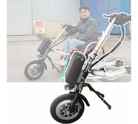 Wheelchair Traction Device Wheelchair Pull Device, Power-Driven Handcycle Wheelchair Attachment, with Front Light, Tweeter, Three Speed Adjustable,15A B Sports Wheel Traction Head