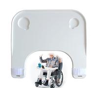 Wheelchair Tray Table with Cup Holder, Abs Removable Wheelchair Lap Tray, Portable Wheelchair Desk Accessories,Velcro Reinforcement, for Eating, Reading, Resting, GWYYEUK