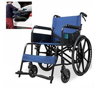 Wheelchair,Ultralight Folding Transport Wheelchairs,Lightweight Steel Wheel Chair,Handicapped Transit Van,16” Wide Seat,Fixed Full Arms,for Disabled Seniors