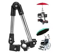 Wheelchair Umbrella Holder, Folds Flat to 180° Base Rotates 360°, Making It Easy to Carry Suitable for Bicycles and Electric Vehicles