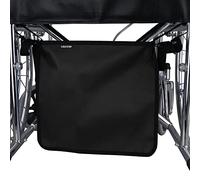 Wheelchair Under Basket for Catheter Bag Covers Holder Urinary Drainage Bag Holder Catheter Urinary Bag Basket Nephrostomy Drainag Bag Holder Privacy Bag Basket with Adjust Buckle Straps(Black)