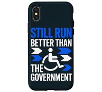 Wheelchair User Pun Rolling Chair Case for iPhone X/XS