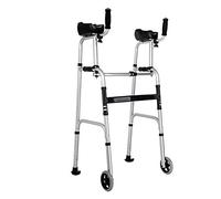 Wheelchair Walker, Disabled Four-Legged Crutches Folding Walker Walker Armrest Walker with Seat Elderly Walker Non-Slip Walking Stick with Beauty Comes