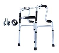 Wheelchair Walker, Elderly Multi-Functional Walker Seated Bathroom Board + Foot Pad + Pulley Optional Mobility Support Training Walker Non-Slip Walking Stick with Home Use (A)