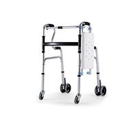 Wheelchair Walker, Multi-Function Walker Assisted Walking Stick Four-Legged Stool for The Elderly Walking Four-Foot Walker Non-Slip Walking Stick with Home Use (Click to Select B)
