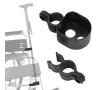 Wheelchair Walking Stick Rack, 2pcs Practical Cane Holder Crutch Holder Wheelchair Accessory for Electric Wheelchairs Electric Mobility Scooter,Black