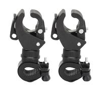 Wheelchair Walking Stick Racks, Practical Cane Holders for Drive Rollator, 2 Sets 360 Degrees Rotating Universal Crutch Holder Walking Stick Bracket Accessories for Wheelchair, Black