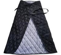 Wheelchair Warm Blanket Fleece Lined Blanket for Wheelchair and Mobility Scooter Black Gray(A)