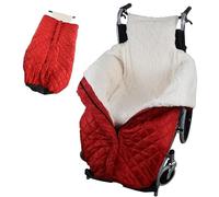 Wheelchair Warm Blanket Multicolor Wheelchair Blanket with Zipper(Red)