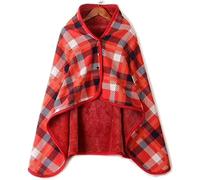 Wheelchair Warm Blanket Multifunctional Wheelchair Blanket Scarf Cloak Multicolor(D)