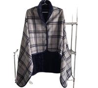 Wheelchair Warm Blanket Multifunctional Wheelchair Blanket Scarf Cloak Multicolor(H)