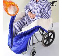 Wheelchair Warm Blanket, Waterproof Fleece Lined Cover for Leg and Lower Body, Winter Use