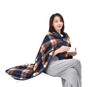 Wheelchair Warmer Shawl, Thickened Velvet Design, Easy to Wear, Warm and Comfortable Suitable for The Elderly and Disabled(G,Small)