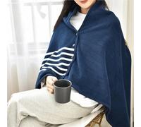 Wheelchair Warmer Shawl, Thickened Velvet Design, Easy to Wear, Warm and Comfortable Suitable for The Elderly and Disabled(D,Small)