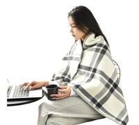 Wheelchair Warmer Shawl, Thickened Velvet Design, Easy to Wear, Warm and Comfortable Suitable for The Elderly and Disabled(E,Small)