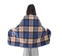 Wheelchair Warmer Shawl, Thickened Velvet Design, Easy to Wear, Warm and Comfortable Suitable for The Elderly and Disabled(B,Small)