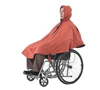 Wheelchair Waterproof Poncho for Adults - Fleece Lined Rain Cape for Electric and Manual Wheelchair Protection in All Weather