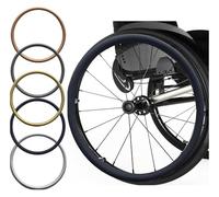Wheelchair Wheel Covers,Silicone Hand Push Cover,Wheelchair Push Rim Covers 24 inch/22inch,Non-Slip Wear-Resistant,for Improve Grip and Traction(Black,22inch)
