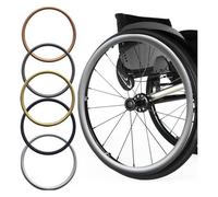 Wheelchair Wheel Covers,Silicone Hand Push Cover,Wheelchair Push Rim Covers 24 inch/22inch,Non-Slip Wear-Resistant,for Improve Grip and Traction(Silver,24inch)