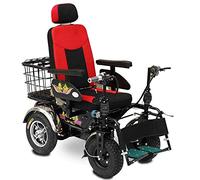 Wheelchairs Folding Electric Wheelchair Lightweight and Foldable Frame Big Cross Country with Fu