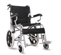 Wheelchairs Folding Lightweight Folding Self Propelled, Steel Frame,Portable Transit Travel, wit