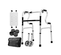Wheelchairs Folding Lower Limb Trainer Walking Frame Aluminium with Wheels Elderly Walker Adjust