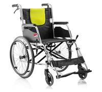 Wheelchairs Folding Wheelchair Aluminum Alloy Lightweight Portable Folding The Elderly Portable Transport Wheelchairs Can Bear 200kg Push Type Lighter Weight