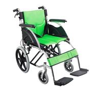 Wheelchairs Folding Wheelchair Sponge Cushion Small Foldable Aluminum Alloy Disability Scooter Ramp Safety Brake Loading 100kg Push Type Lighter Weight