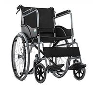 Wheelchairs for Adults Lightweight Foldable,Transport Travel Wheel Chair,Self propelled Wheelchair,Portable Bariatric Folding Personal Mobility Scooter,18-inch seat,for Disabled Seniors, Red