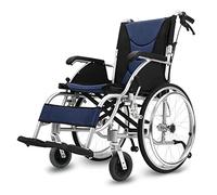 Wheelchairs for Adults,Lightweight Folding Transport Chair,Manual Self Propelled Aluminium Wheelchair,Portable Travel Chair,18”Seat,Swing Away Footrests,for Kids Disabled Seniors
