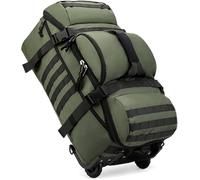 Wheeled Duffel Bag Rolling Garment Bag Large Portable Overnight Suitcase Backpack for Beach Business Trip Camping Storage Bag