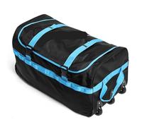 Wheeled Duffel Bag Rolling Luggage Bag with Wheels Foldable Storage Travel Trolley Bags On Air Checked Airplane Wheeled(Blue)