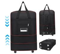 Wheeled Duffle Bag 24x16x8 in Expandable Foldable 360° Rotating Rolling Duffle Bag Carry on with Wheels and Handle for Camping, Travel, Business Trip, Small.