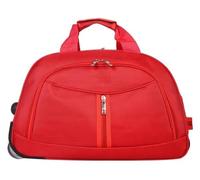 Wheeled Duffle Bag Foldable Bag Large Weekend Bag, Expandable Travel Duffel Bag,for Shopping Travel(Red,Large)