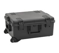 Wheeled Flight Case Tool Box Tool Storage Protective Hard Case Black PP vidaXL